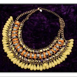 Zara beaded statement necklace